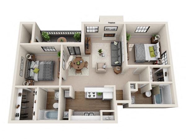 2 Bedroom — Unit 0504