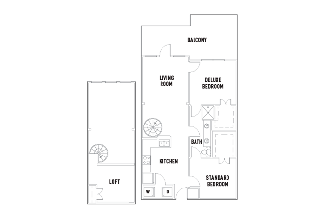 25th E: 2 Bed - 1 Bath B Premium w/Loft [Per Installment/Person]