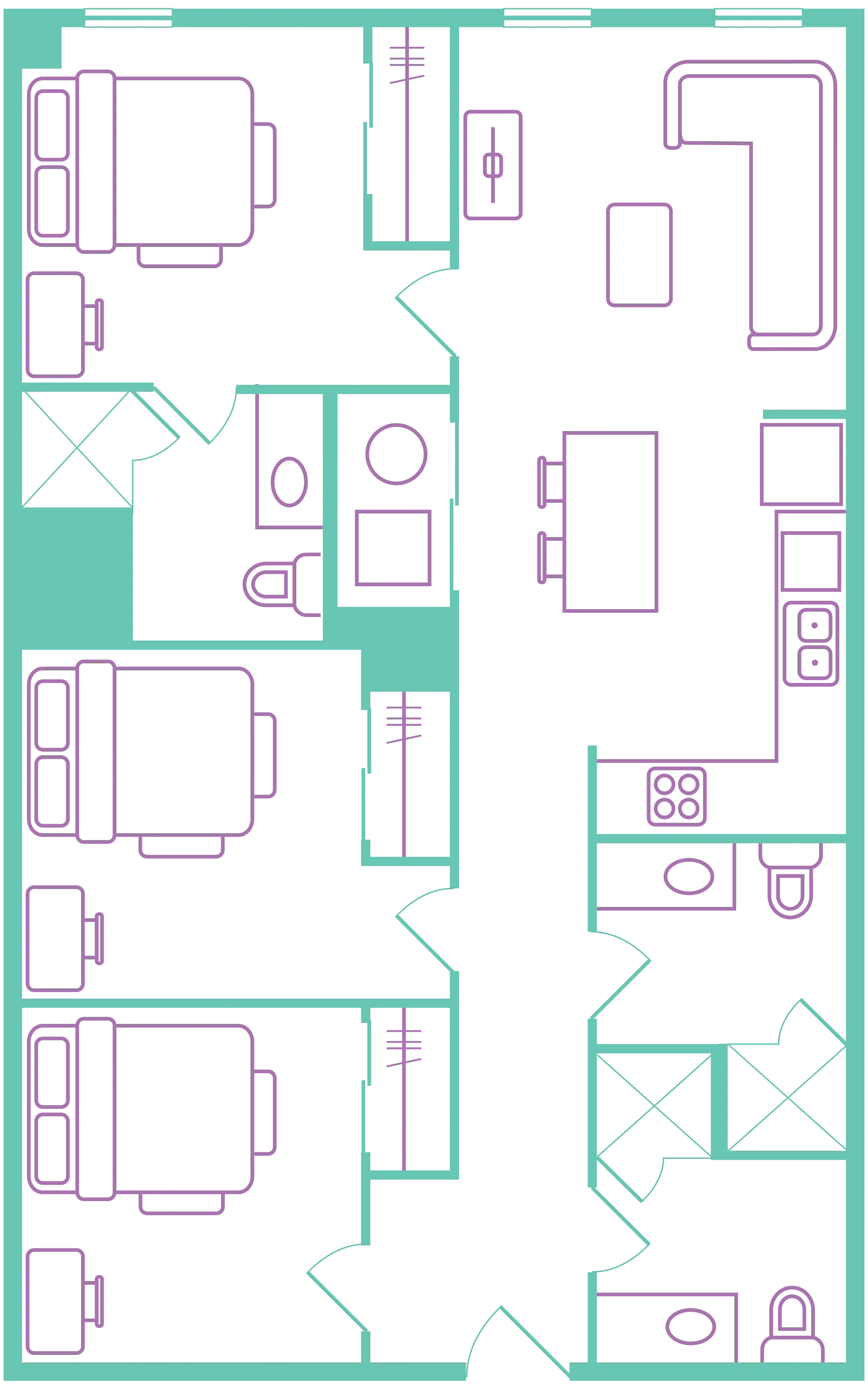 3 Bedroom3 Bath* (S.M.A.R.T. Space)
