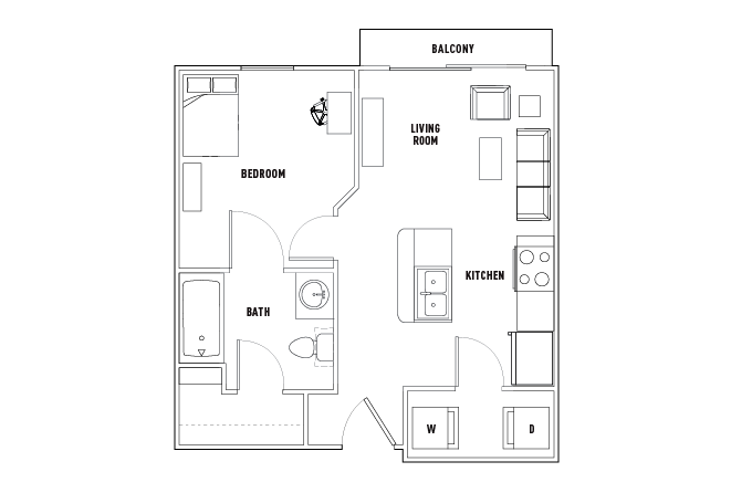 1 Bed - 1 Bath SMART [Per Installment/Person]