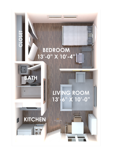 Full Apartment Unit (1BR/1BA)