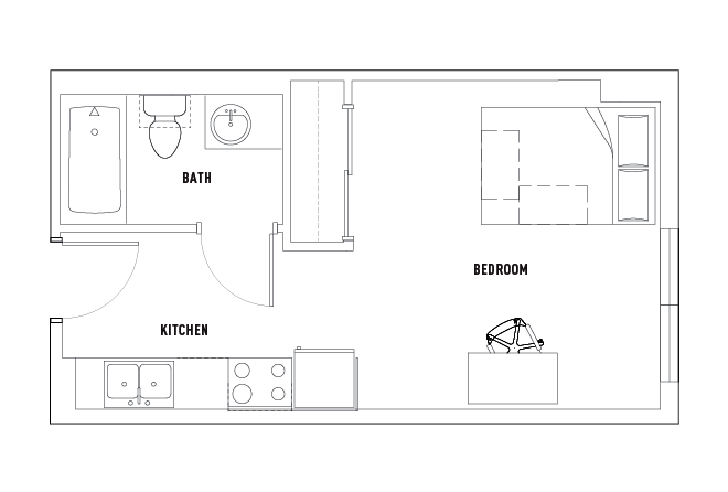 Standard Studio Apartment - SMART [Per Installment/Person]