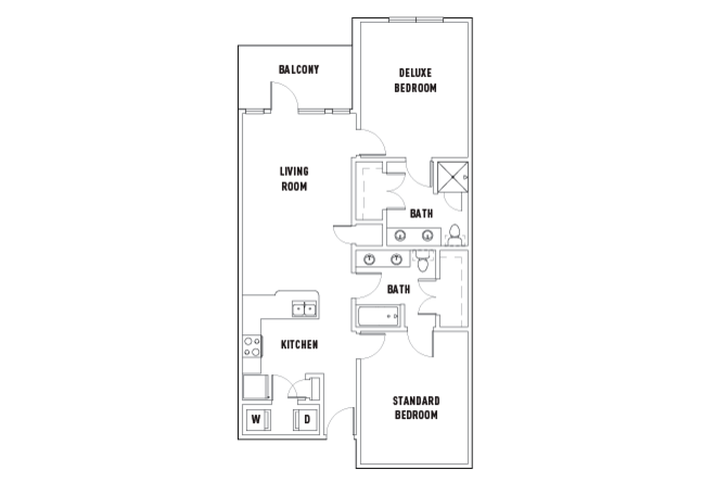 25th E: 2 Bed - 2 Bath C Premium Shared Bedroom [Per Installment/Person]