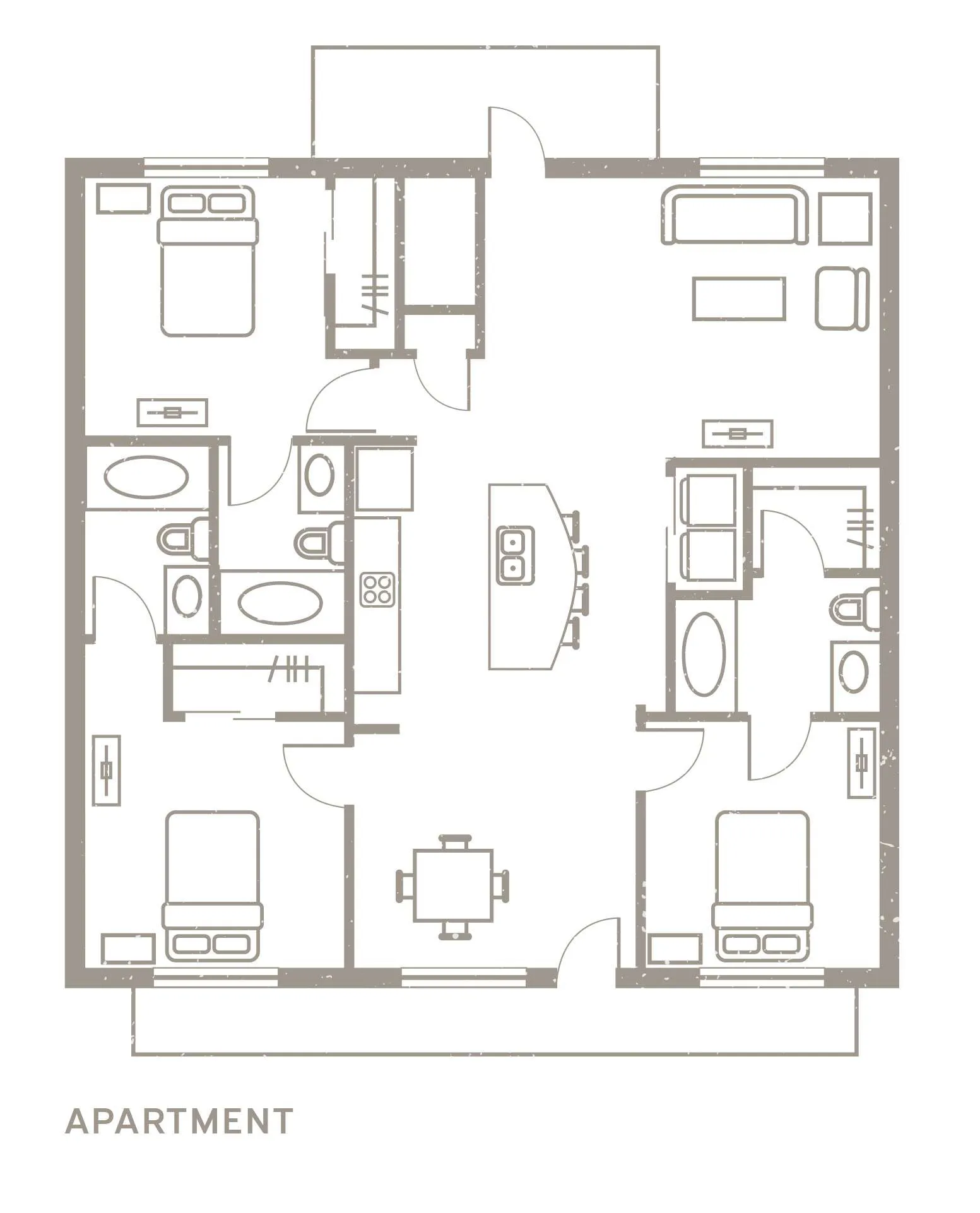 3 BEDROOM 3 BATH* (Apartment)