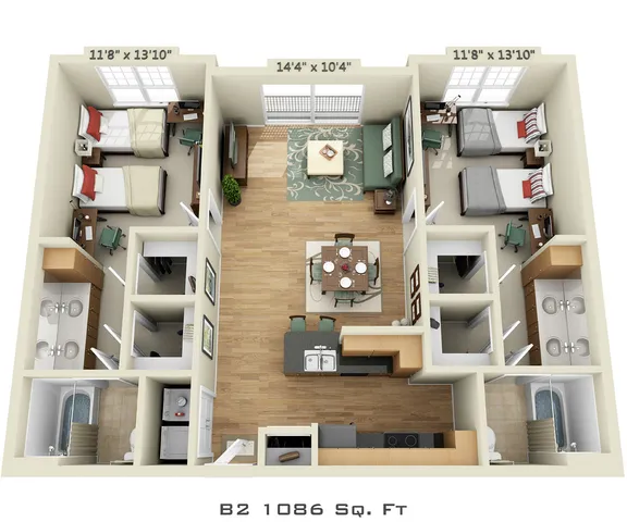 B2-H (Shared Bedroom) [Per Installment/Person]