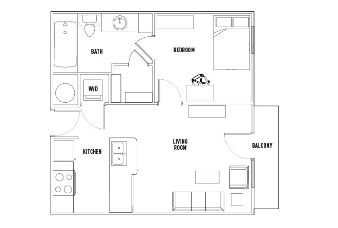 Vintage: 1 Bed - 1 Bath B [Per Installment/Person]