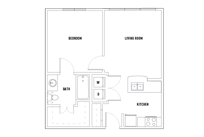28th: 1 Bed - 1 Bath B [Per Installment/Person]