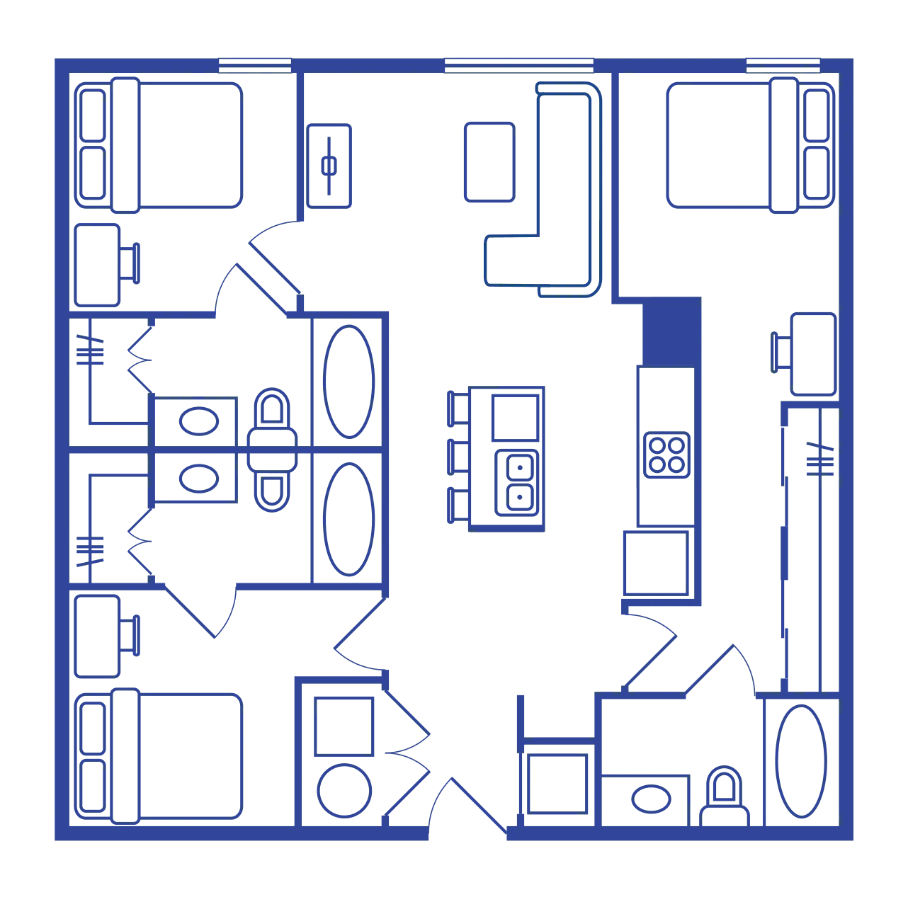 3 Bedroom, 3 Bath* (Standard)