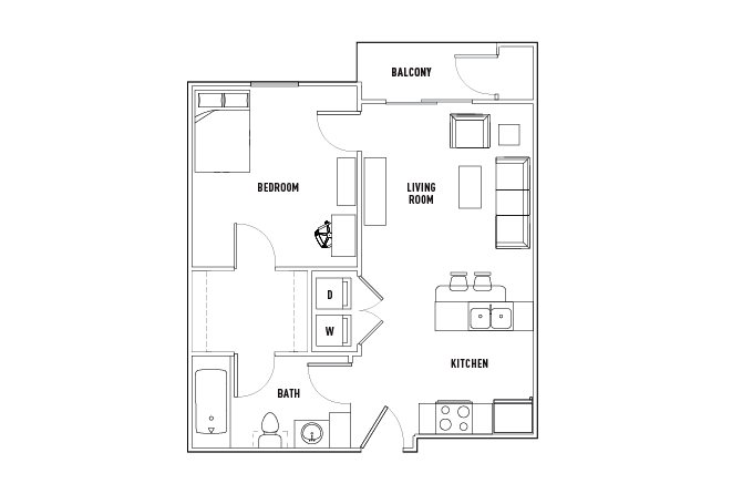 1 Bed - 1 Bath A [Per Installment/Person]