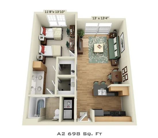 A2 (Shared Bedroom) [Per Installment/Person]