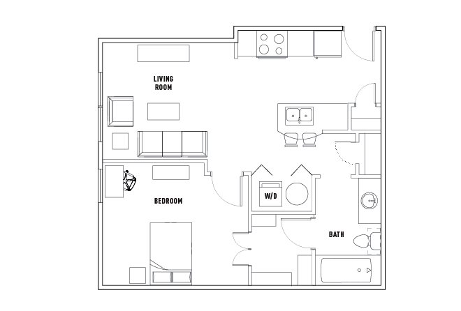 Texan: 1 Bed - 1 Bath SMART [Per Installment/Person]